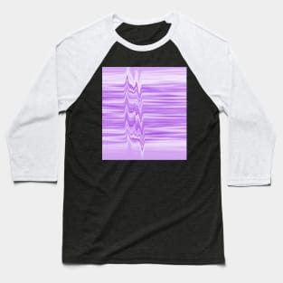 Glitched flowing ultra-violet stripes Baseball T-Shirt